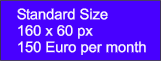 Banner standard size 160x60